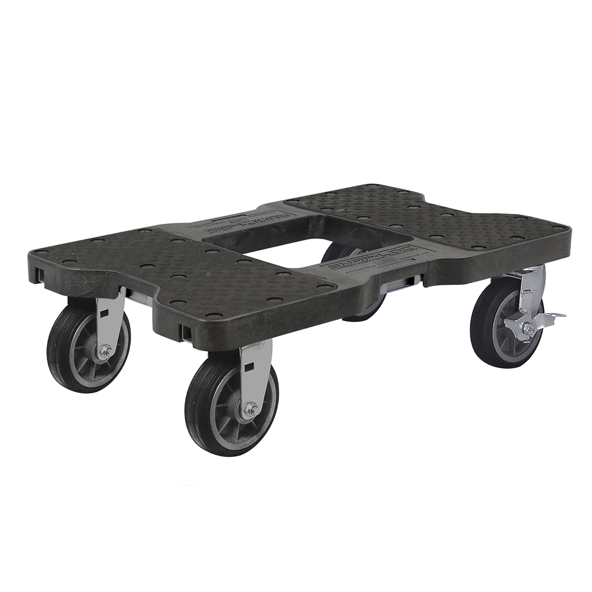 Snap-Loc All-Terrain E-Track Dolly - 1500-Lb. Capacity, 6in. Rubber Caster Wheels, Model# SL1500D6B